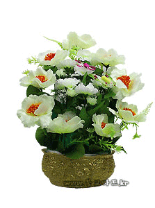 동백꽃(+카네이션) (높이 45*가로35) 미니